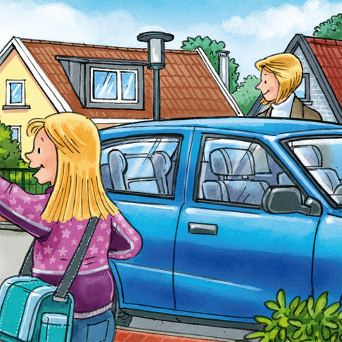 Anna et Nils font de la gymnastique.