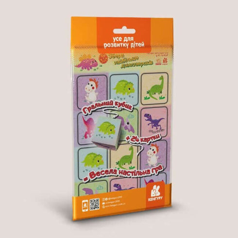 Jeu en route. Rassemble le plus de petits dinosaures.