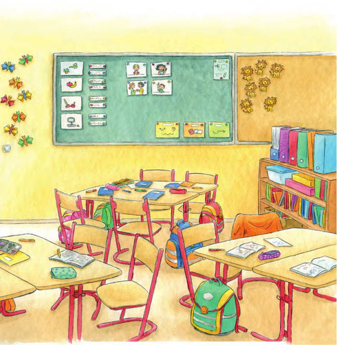 Connie goes to school