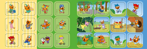 Drie katten. Avontuurlijke kleurplaten. Samen is het leuker!