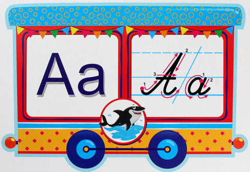 Nous étudions l'alphabet. Un jeu de cartes de démonstration