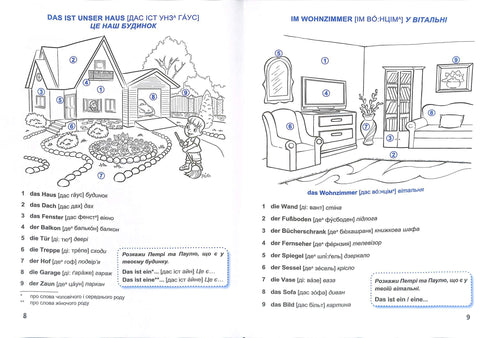 Вчать німецьку малюки. Для дітей віком 3-6 років