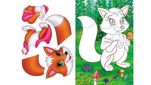 Аплікації для малят. Вовк