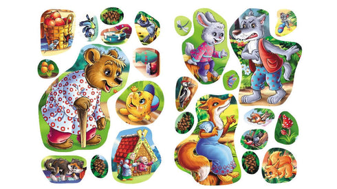 Contes avec des autocollants. Kolobok