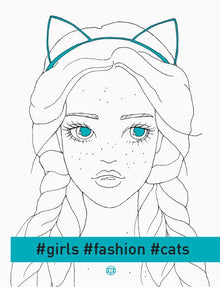 #girls#fashion#cats: een modekleurboek (Oekraïense uitgave)